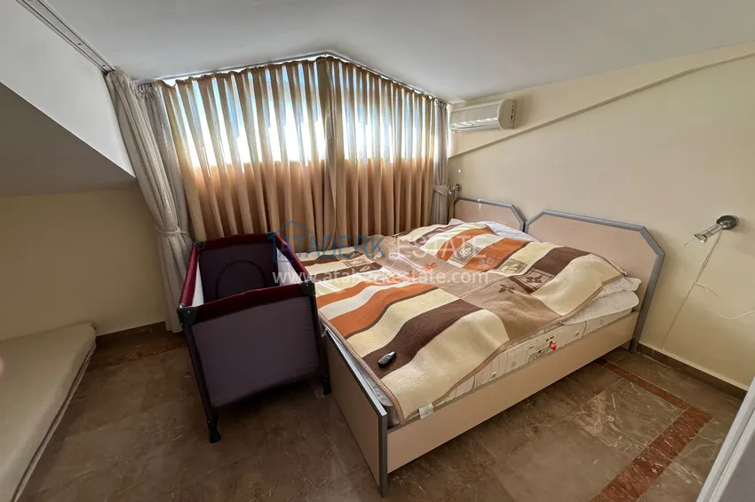 Purchase 4+1 penthouse duplex with furniture and sea views in an area open to residence permits, Tosmur — Alanya 7