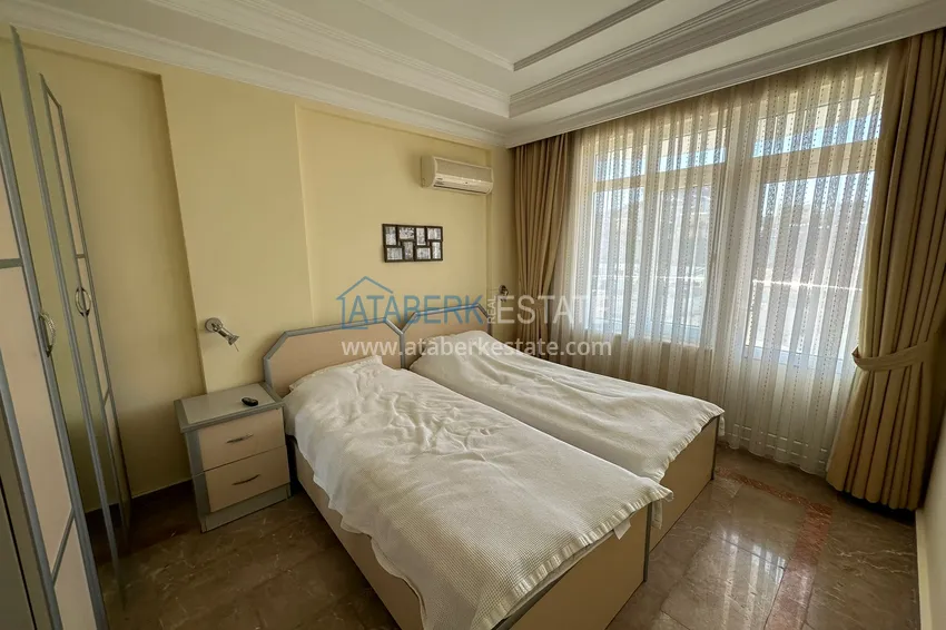 Purchase 4+1 penthouse duplex with furniture and sea views in an area open to residence permits, Tosmur — Alanya 8