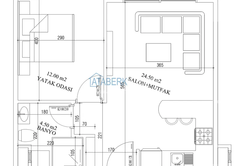 Buy cheap A project of a comfortable residential complex under construction in Tosmur, Alanya 12 