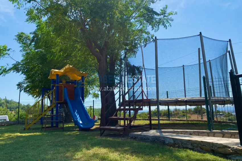 Furnished triplex villa with modern interior in Alanya - Oba district 7 