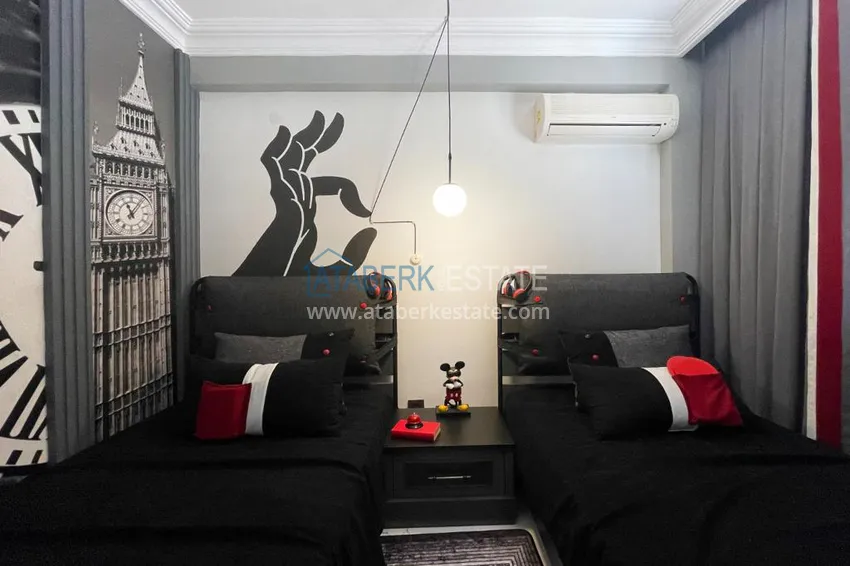 Purchase Apartment 3+1 with furniture in an apart-villa - Alanya center Bektas district 10 