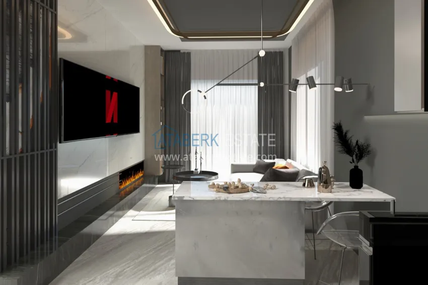 Purchase Turnkey apartments under construction in Alanya, Kargicak district 2 