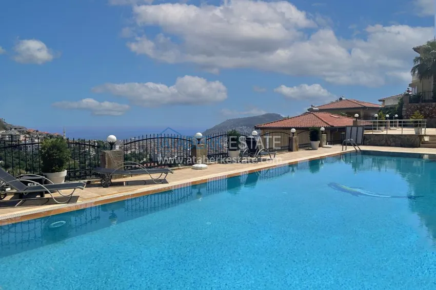 Apartment 3+1 with furniture in an apart-villa - Alanya center Bektas district 2 