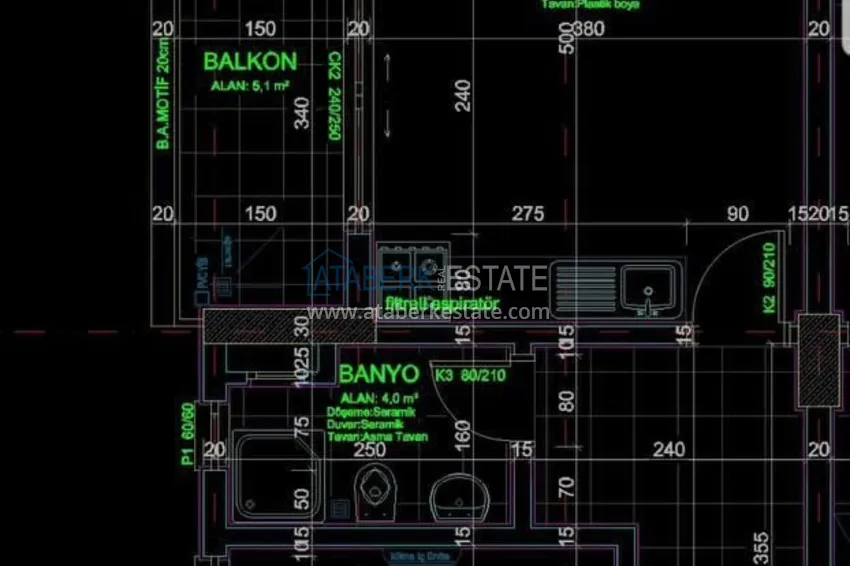 Buy cheap One-bedroom apartment completely ready for living in Alanya, Tosmur district 2 