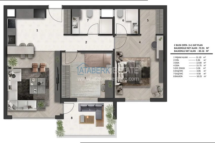 Buy cheap Modern residential complex in Antalya, Altintash district 9