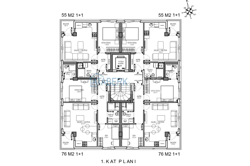 Buy cheap Apartments from the developer in Antalya, Lara district - 400 meters from the sea 1 