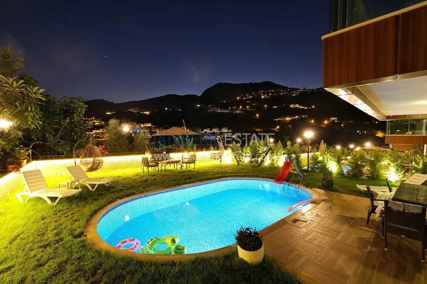 Villa 5+2 in Alanya Bektas district, furnished with stunning panoramic views 10
