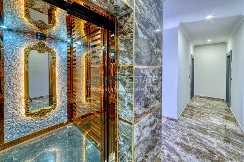 One bedroom apartment with a modern interior in an area open to residence permits — Oba, Alanya 9