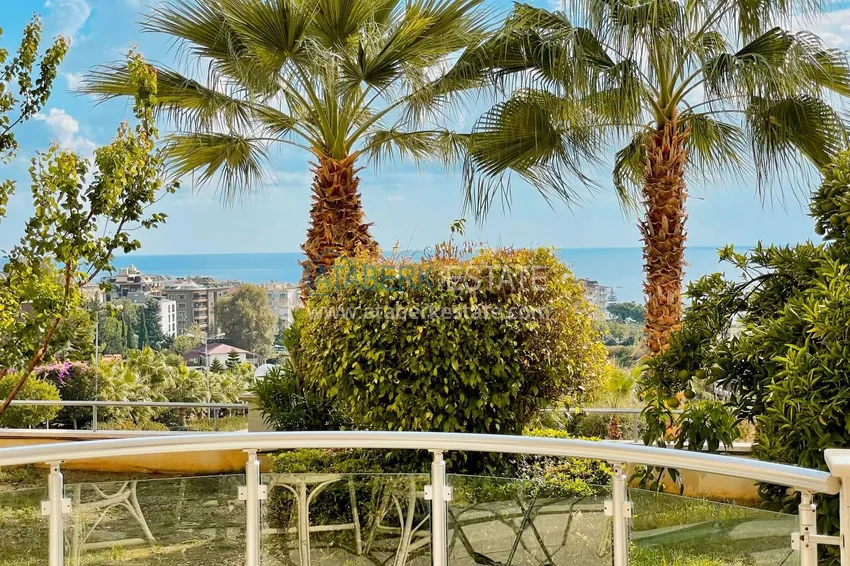 Purchase  Apartment 2+1 with furniture and sea views in the area of Cleopatra Beach - the center of Alanya. The property is suitable for a residence permit 12 