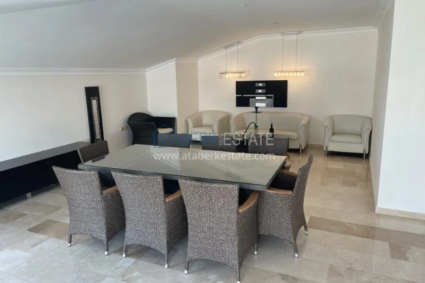 Purchase Furnished duplex with pool on the terrace in Tosmur, Alanya 10