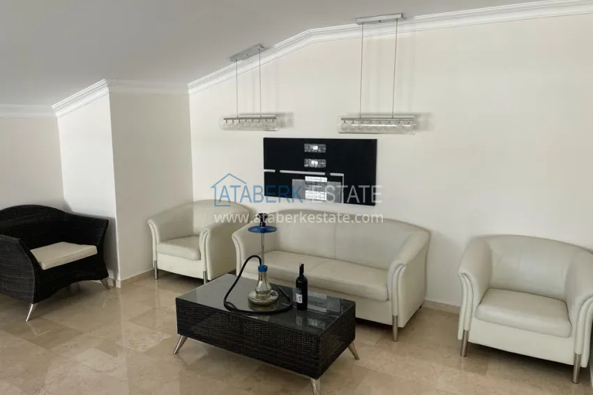 Purchase Furnished duplex with pool on the terrace in Tosmur, Alanya 11