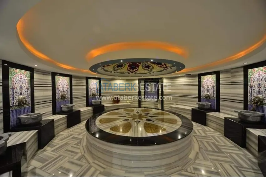 1+1 apartment with furniture and sea view in Cikcilli area, Alanya 17 