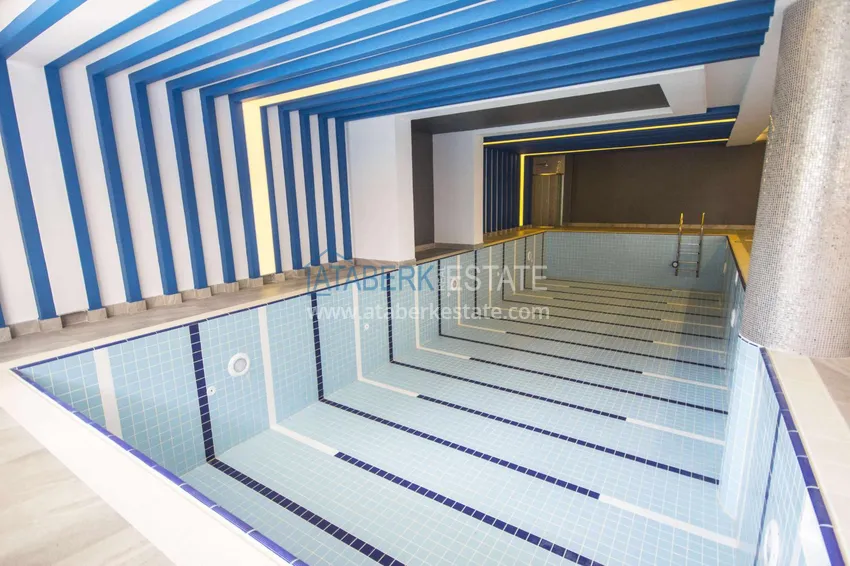 Furnished 2+1 apartment with sea views on the beachfront, Mahmutlar district — Alanya 14 