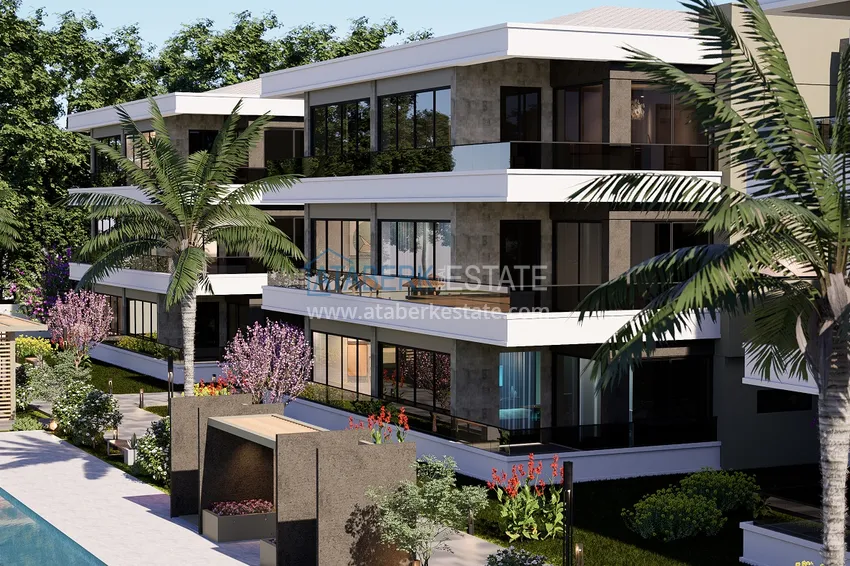 Comfort-class complex project under construction in Antalya, Dosemealti district 13