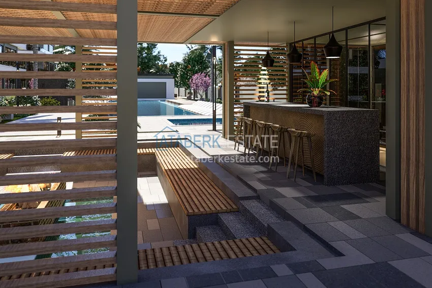 Comfort-class complex project under construction in Antalya, Dosemealti district 14