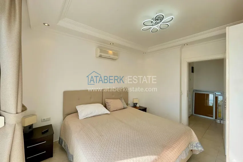Purchase  Apartment 2+1 with furniture and sea views in the area of Cleopatra Beach - the center of Alanya. The property is suitable for a residence permit 14 