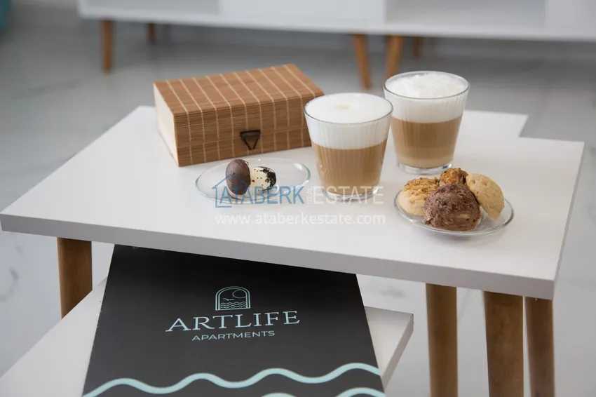 Purchase  Apartment for rent in Alanya, Avsallar district with furniture in a complex with a private beach  12 