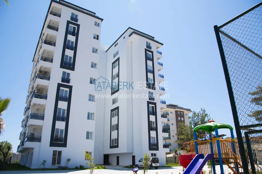 1+1 apartment for rent in the Avsallar area in a luxury residential complex 13 