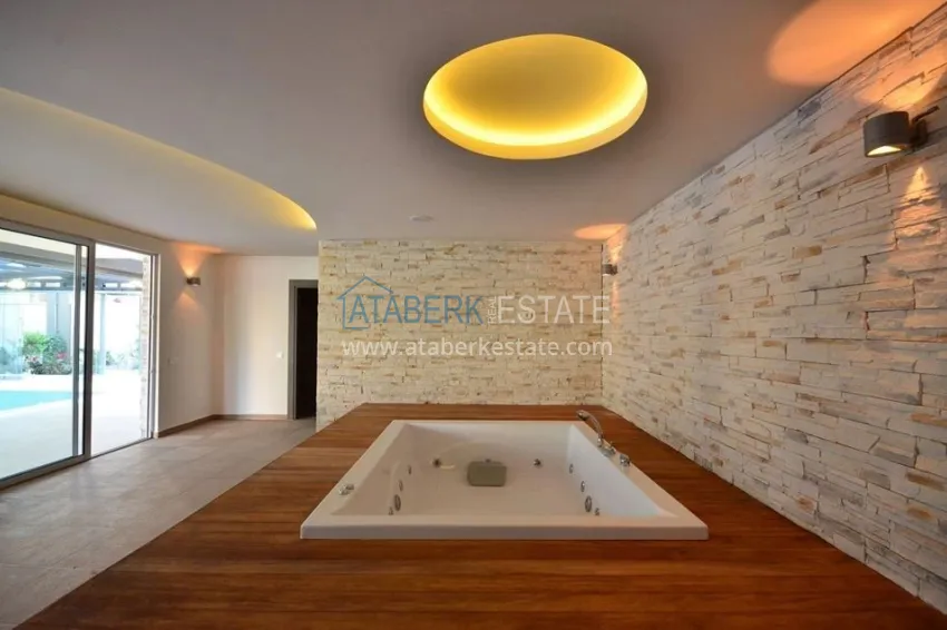 Furnished 2+1 apartment with separate kitchen, glazed balcony and sea view, Kestel district — Alanya 15 