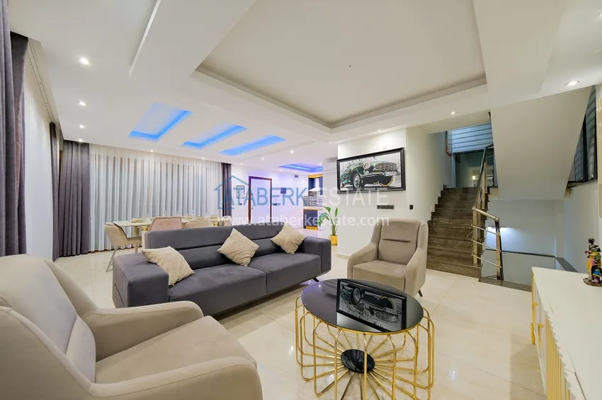 Purchase Villa 5+2 in Alanya Bektas district, furnished with stunning panoramic views 1