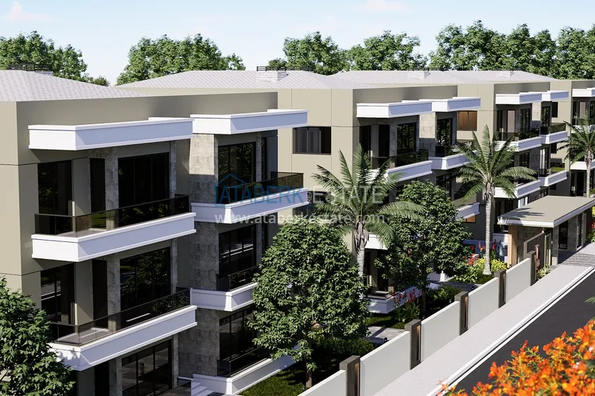 Comfort-class complex project under construction in Antalya, Dosemealti district 16
