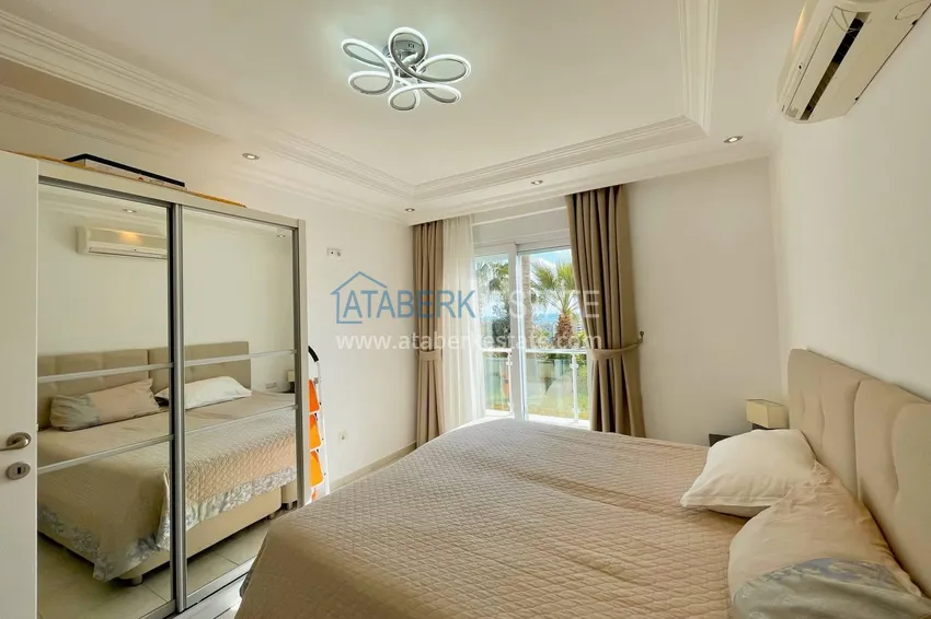 Purchase  Apartment 2+1 with furniture and sea views in the area of Cleopatra Beach - the center of Alanya. The property is suitable for a residence permit 15 