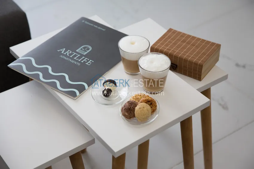 Purchase  Apartment for rent in Alanya, Avsallar district with furniture in a complex with a private beach  13 