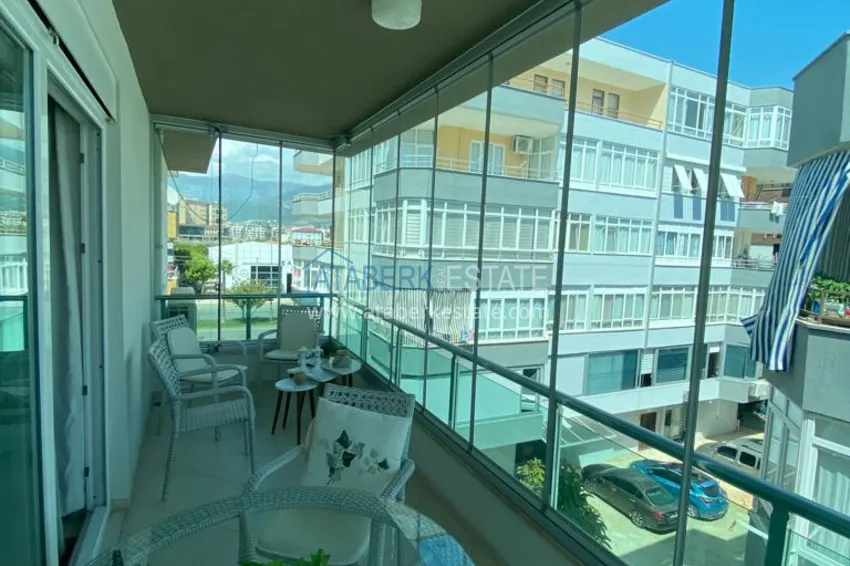 Purchase 3+1 penthouse duplex with furniture and a glazed balcony in the Oba area. Real estate for a residence permit 13 