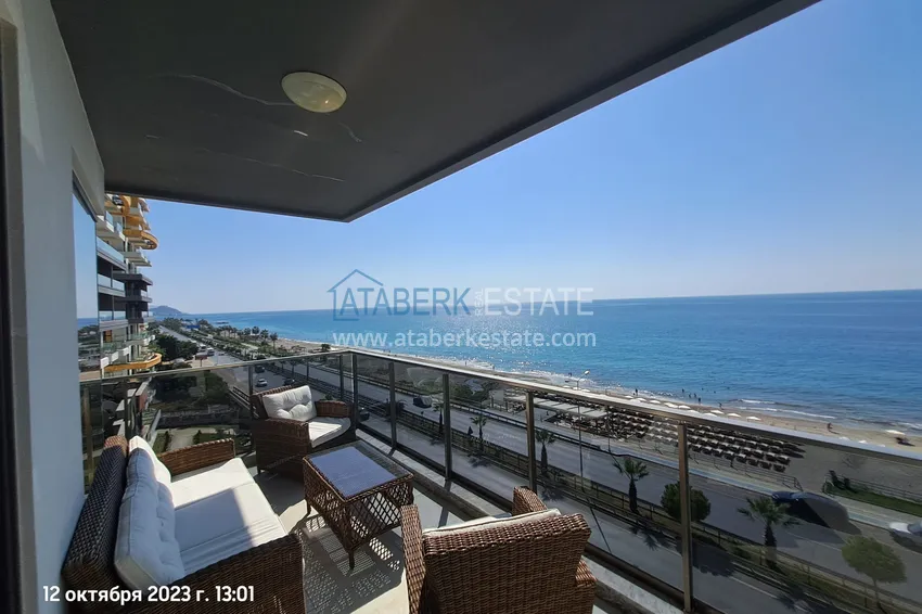 Purchase  Furnished 2+1 apartment with sea views on the beachfront, Mahmutlar district — Alanya 14 