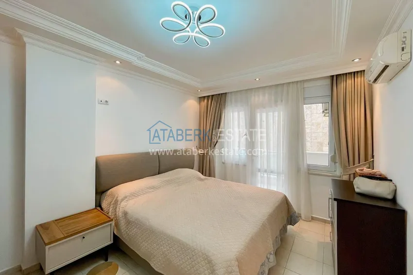 Purchase  Apartment 2+1 with furniture and sea views in the area of Cleopatra Beach - the center of Alanya. The property is suitable for a residence permit 18 