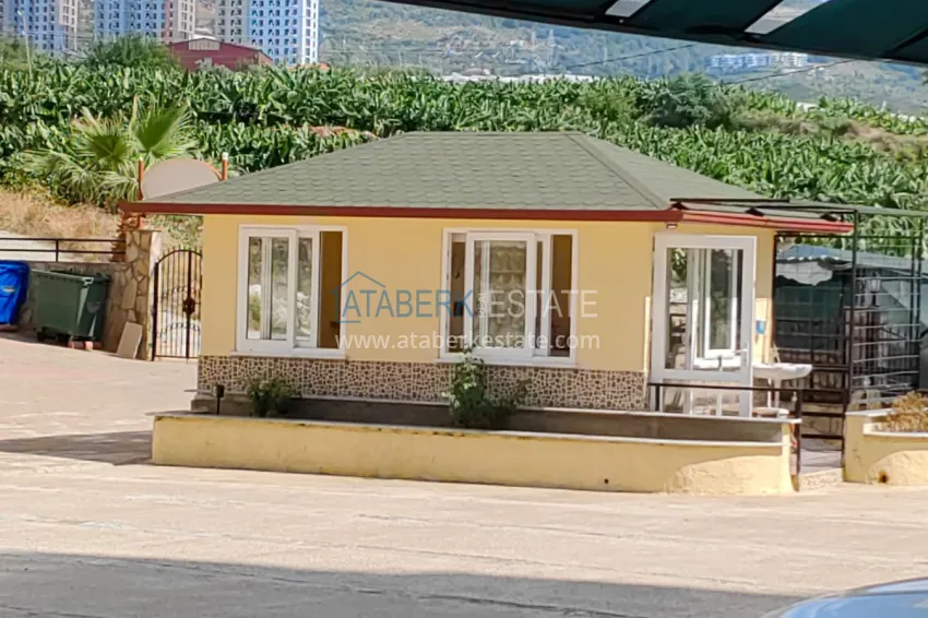 Panoramic two-bedroom apartment with furniture, glazed balcony in Mahmutlar 19