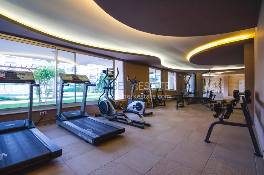 Furnished 2+1 apartment with separate kitchen, glazed balcony and sea view, Kestel district — Alanya 23 