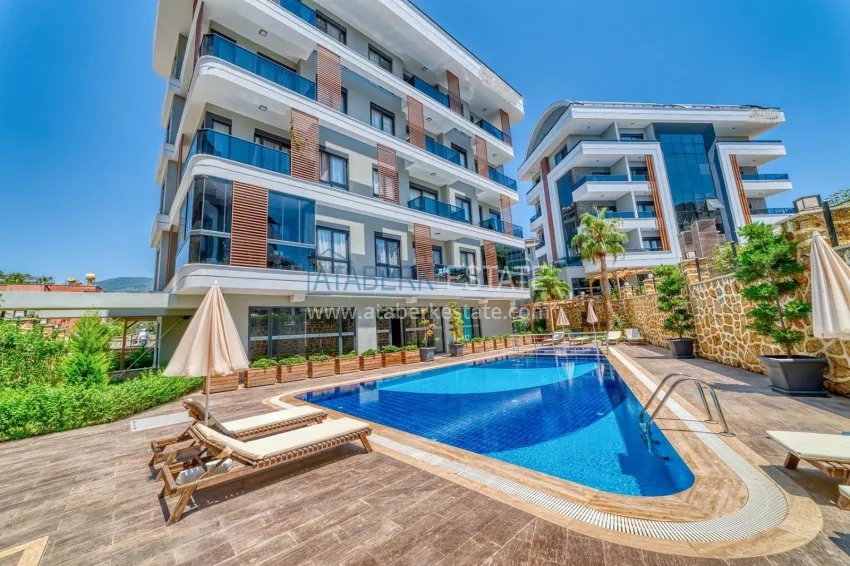 One bedroom apartment with a modern interior in an area open to residence permits — Oba, Alanya 1