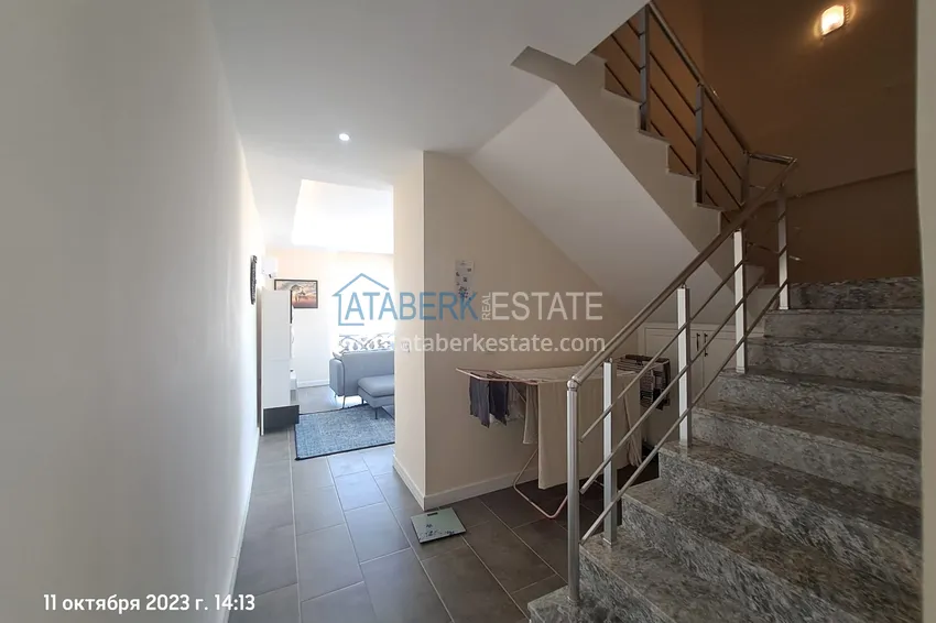 Purchase  Двухуровневые меблированные апартаменты с панорамным видом на море и горы – район Оба, Алания  1 