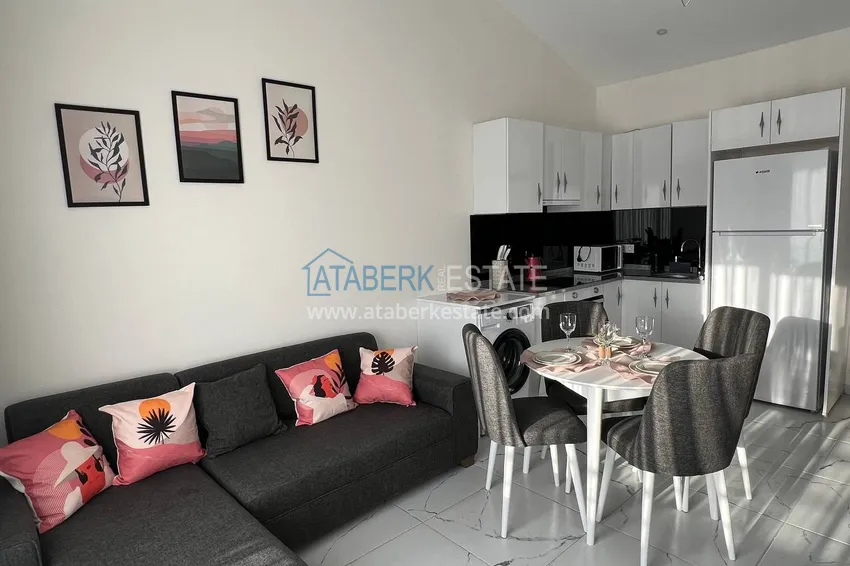 One bedroom apartment for rent with sea view in Alanya, Avsallar district 1 