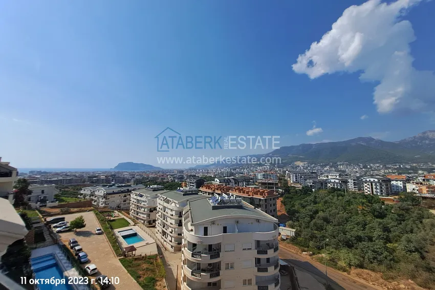 Purchase  Двухуровневые меблированные апартаменты с панорамным видом на море и горы – район Оба, Алания  21 