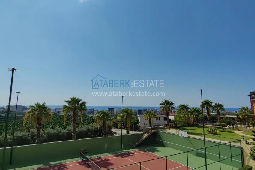 Purchase Panoramic two-bedroom apartment with furniture, glazed balcony in Mahmutlar 28