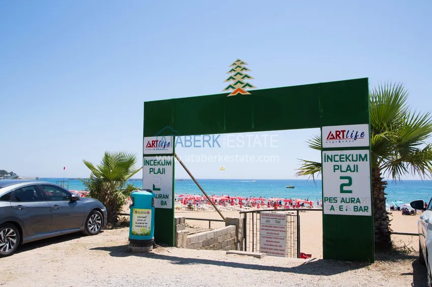 One bedroom apartment for rent with sea view in Alanya, Avsallar district 26 