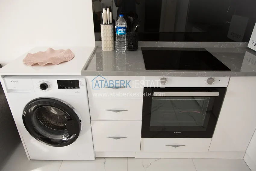 Purchase One bedroom apartment for rent with sea view in Alanya, Avsallar district 23 