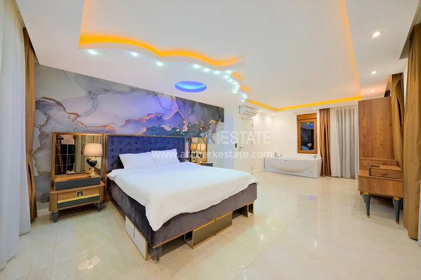 Purchase Villa 5+2 in Alanya Bektas district, furnished with stunning panoramic views 13