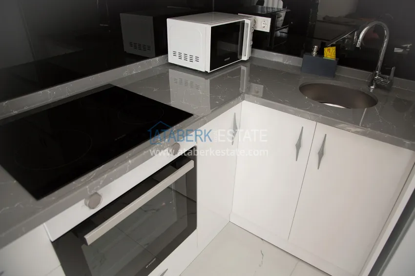 Purchase One bedroom apartment for rent with sea view in Alanya, Avsallar district 24 