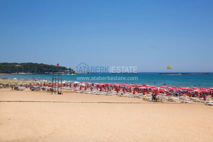 Apartment for rent in Alanya, Avsallar district with furniture in a complex with a private beach  28 