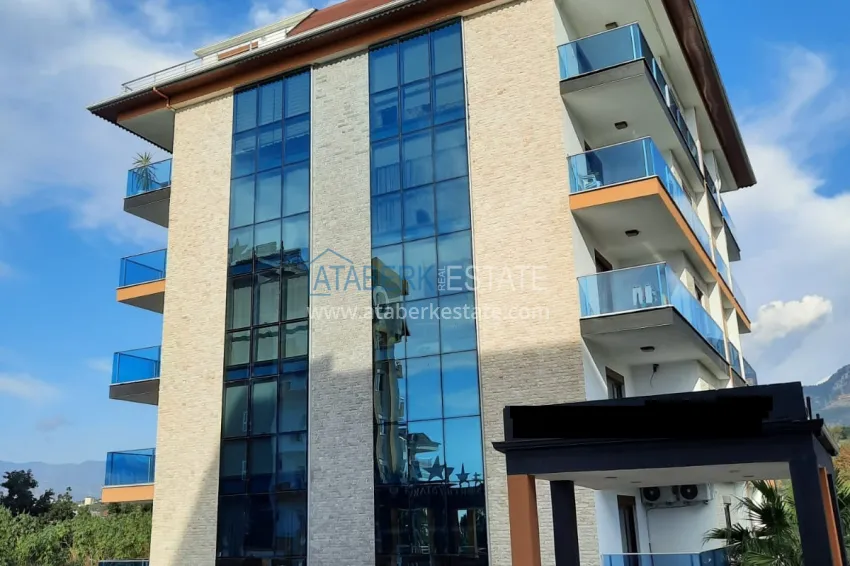 1+1 furnished apartment in a modern complex, Kestel district — Alanya 2 
