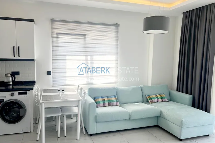 Purchase  1+1 apartment with new furniture and sea views in Alanya, Kargicak district — 350 meters from the coast  3 