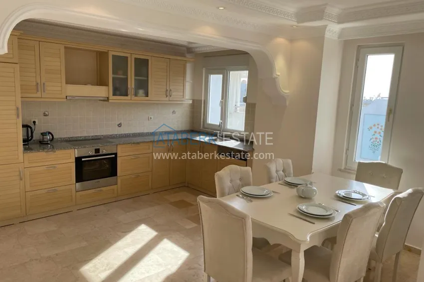 Purchase Furnished duplex with pool on the terrace in Tosmur, Alanya 4