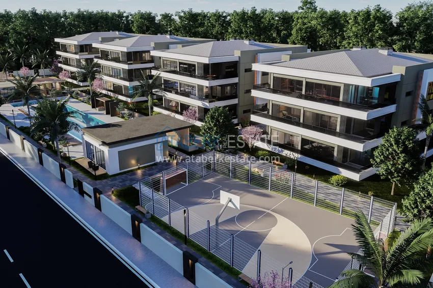 Comfort-class complex project under construction in Antalya, Dosemealti district 3