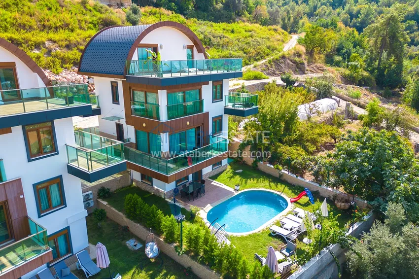 Villa 5+2 in Alanya Bektas district, furnished with stunning panoramic views 2