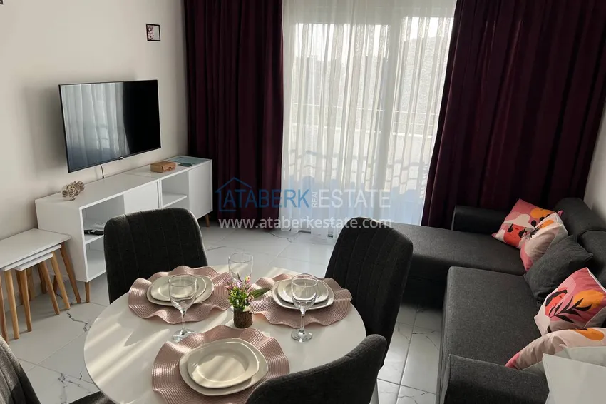 Purchase One bedroom apartment for rent with sea view in Alanya, Avsallar district 2 