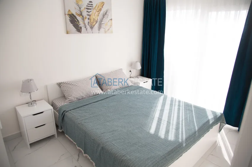 Purchase One bedroom apartment for rent with sea view in Alanya, Avsallar district 33 