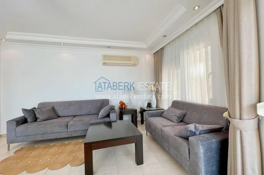 Purchase  Apartment 2+1 with furniture and sea views in the area of Cleopatra Beach - the center of Alanya. The property is suitable for a residence permit 4 